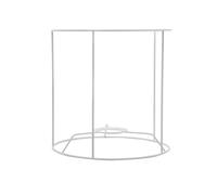 Carcasse abat-jour cylindrique ø20 cm - Douille E27 - Finition epoxy blanc