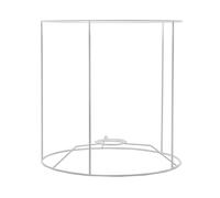 Carcasse abat-jour cylindrique ø25 cm - Douille E27 - Finition epoxy blanc