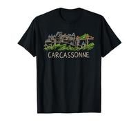 Carcassonne France Art Cadeau Hommes Femmes T-Shirt