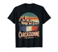 Carcassonne France Souvenir de Voyage Scène vive T-Shirt