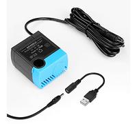 Carcent SP-400LV Pompe de fontaine à eau pour chat, pompe de rechange USB compatible avec Drinkwell en céramique, papillon, bord de mer, acier inoxydable, fontaine à eau en plastique 360° pour animaux