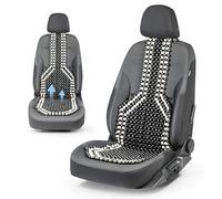 CarComfort coussin de siège en perles de bois, massage coussin de siège de voiture universel noir/blanc 13551