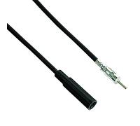 Carcoustic 6003127 Câble de Rallonge d'Antenne Prise DIN, 12 V, 1,00 m
