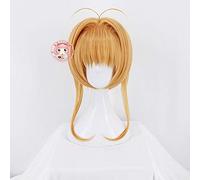 Card Captor Sakura CLEAR CARD Kinomoto Sakura Blonde Cosplay perruque fête perruques taille unique