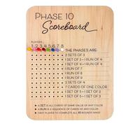 Card Game Score Board, Game Night Scoreboard, Wooden Phase 10 Score Sheets, Fun Table Score Boards, Colored Pegs Game Board, 2025 Adult Game Score Board, Family Fun Scoreboard for Games