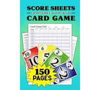 Card Game Score Sheets: Compatible with Skyjo | Easy Scorekeeping Score Pads for Family Game Night | 150 Pages | Up to 8 Players | 6" x 9" Travel Size