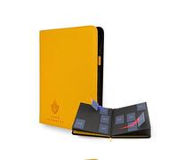 Card Guardian Classeur 9 poches avec fermeture éclair pour 360 cartes - Poches latérales pour jeux de cartes à collectionner TCG (jaune)