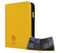 Card Guardian - Classeur de cartes Premium à 4 poches avec 160 pochettes latérales à chargement par glissière pour jeux de cartes à collectionner TCG (Jaune)