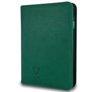 Card Guardian - Classeur de qualité supérieure à 9 poches avec fermeture éclair pour 360 cartes - Poches latérales pour jeux de cartes à collectionner TCG (Vert)