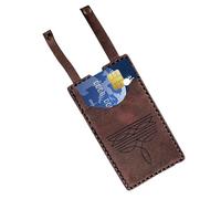 Card Holder, Leather Small Wallets, Snap Fastening Coin Pocket, Boot-Shaped Handmade Purse for Travel, Outdoor, Ladies, Daily Carry, Key Storage, Casual Use 2,99 x 4,02 in, Marron,