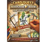 CARD QUEST: Design Your Own Trading Cards - Blank Template Booster Pack!: 50+ Unique Blank Trading Card Templates - Design & Draw Your Own Trading ... Sketch Book for Kids, Teens & Adults 8.5X11