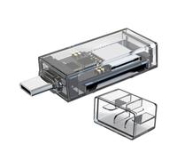 Card Reader 5Gbps Plug-And-Play Portable Transparent Mech Style