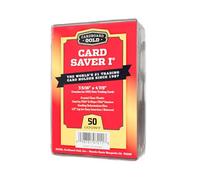 Card Saver 1 par Cardboard Gold - Porte-cartes semi-rigide recommandé par PSA pour le baseball, le rangement - Parfait pour les pochettes de cartes et la protection des cartes à collectionner