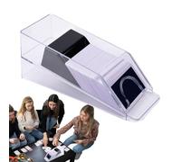 Card Shoe - Distributeur de cartes à jouer réutilisable pour jeux de société, accessoire de table pour Texas Hold'em, trois royaumes et divertissement de fête, 4 jeux de cartes 25,4 x 10,2 x 10,4 cm