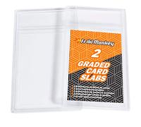 Card Slabs Lot de 2 Pochettes en Acrylique Format PSA - Protecteur pour Cartes PSA, CGC ou Similaire - Football, Magic, Yugi-Oh, Dragon Ball