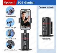 Cardan automatique pour smartphone,trépied rotatif à 360 ° avec Bluetooth sans fil,stabilisateur de cardan de suivi de bureau portable pour Tiktok - Type gimbal