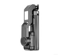 Cardan pour smartphone à 360° avec lumière de remplissage, trépied extensible en aluminium, charge rapide de type C pour un vlogging fluide et une création vidéo en faible luminosité, noir