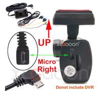 Cardash Cam Wire Dvr Kit De C¿Ble Rigide,Enregistreur Vid¿O,12v-24v ¿ 5v,2,5 A Mini Micro Type-C Usb,Ligne De Chargeur,Cam¿Ra Prada Automatique - Type Micro Curved Right