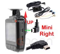 Cardash Cam Wire Dvr Kit De C¿Ble Rigide,Enregistreur Vid¿O,12v-24v ¿ 5v,2,5 A Mini Micro Type-C Usb,Ligne De Chargeur,Cam¿Ra Prada Automatique - Type Mini Curved Right