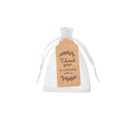 (Cardboard 1 Organza bag)30PCS Guardian Angel Keychain Pendant Baptism Communion Thank You Gift Dinner