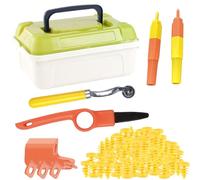 Cardboard Construction Tool Kit - Building Toy Set, Educational Cardboard Building Tool Set 148PCS Craft Screw Nut Assembly Toy with Storage Box for Boys, Girls, Preschool Children