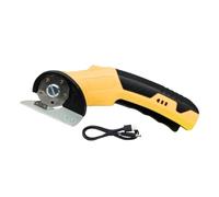 Cardboard Cutter Electric, 8,07 pouces outil de coupe rotatif avec verrouillage de sécurité et lumière LED, 320 tr/min des ciseaux électriques rotatifs rechargeables pour les tissus en cuir Carpets