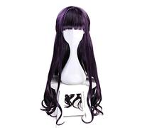 Cardcaptor carte Captor Sakura carte claire Tomoyo Daidouji Cosplay perruque violet foncé longs bouclés cheveux synthétiques Anime Costume perruques KUMZ9064