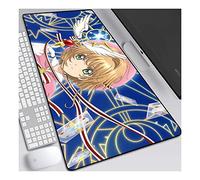 Cardcaptor Sakura 800x300mm Anime Mouse Pad, Tapis de Souris Clavier, Extended XXL Large Professional Gaming Mouse Mat with 3mm-Thick Rubber Base, for Computer PC, J
