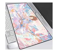 Cardcaptor Sakura 800x300mm Anime Mouse Pad, Tapis de Souris Clavier, Extended XXL Large Professional Gaming Mouse Mat with 3mm-Thick Rubber Base, for Computer PC, P
