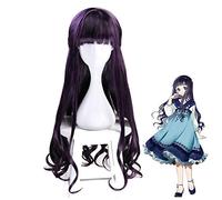 Cardcaptor Sakura Daidouji Tomoyo longue perruque bouclée Cosplay Costume carte Captor femmes résistant à la chaleur synthétique cheveux fête perruques MZ-1234
