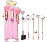 Cardcaptor Sakura - Ensemble de pinceaux de maquillage pour fond de teint, fard à paupières, en métal, idée cadeau