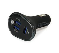 [CARDEN06B] Conceptronic CARDEN06B Chargeur USB 3 ports 31,5 W pour voiture