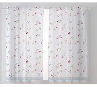 Cardenal Textil Freson Lot de 2 Rideaux de Cuisine Bleu 100 x 140 cm