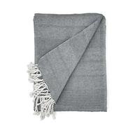 Cardenal Textil - Peñíscola Echarpe Multi-usages, Couverture de lit, Housse de canapé - Anthracite - 180 x 130 cm