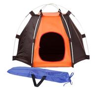 Cardes pour animaux de compagnie pour petits chiens - Cage à chat portable pour animaux de compagnie pour extérieur et intérieur | Tente pour chat rouge et avec ALM