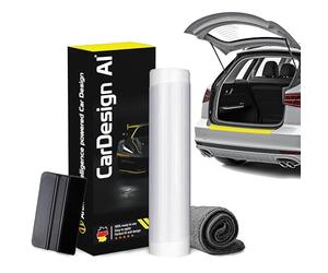 CarDesign AI Protection de seuil de chargement pour Hyundai i20 3 BC3 & i20N (2020-2028, compact) : film de protection de peinture sur mesure, protection anti-rayures pour coffre/pare-chocs de voiture