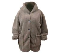 Cardigan, 70x87cm, Tortora, Natale, Pile, Soffice, Caldo, Inverno, Regalo Multicolore