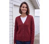 Cardigan à col en V et patte de boutonnage