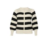 Cardigan Ã larges rayures femme KAFFE Curve Malan Noir S
