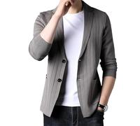 Cardigan à manches longues pour homme, coupe ajustée, style tricoté, décontracté, solide, confortable, Cendres de terre, M