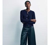 Cardigan ample en tricot à boutons métalliques décoratifs pour femmes, style urbain de base pour les déplacements, mode minimaliste élégante et décontractée, pour le bureau ou l'enseignement, Top clas