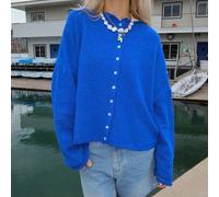 Cardigan ample et décontracté en tricot Top de gamme pour femmes, veste pull, nouveau style automne/hiver, style "old money" pour femmes, tenue du Nouvel An, Noël, pull de Noël, vêtements du Nouvel An