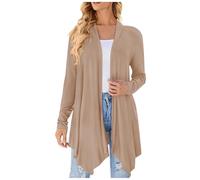 Cardigan asymétrique été sans Manches, léger Preuve Longue