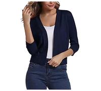Cardigan Blanc Femme Manches Longues Veste Femme Chic Et Elegant Pull Veste Cardigan Couleur Unie Pull Léger Casual Manteaux Et Blousons Grande Taille Veste Legere Femme Ample Mode Décontracté