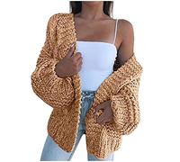 Cardigan Boléro Long Femme en Mousseline - Boléro Court Brodé Ajouré à Manches 3/4 Style Bohème Ouvert sur Le Devant Leger Fin Veste Blanche Gilet à Manches Mi-Longues pour Mariage Robes Plages