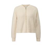 Cardigan bou e coton avec fermeture éclair et manches raglan femme COMMA Beige 42