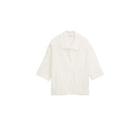 Cardigan bou mple Ã col femme Tom Tailor Blanc XL