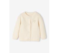 VERTBAUDET Cardigan Broderie dorée Coeur bébé Ivoire 12M(74CM)
