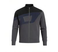 Cardigan casual K-ZACK pour homme avec patchwork bicolore, adapté pour l'automne/l'hiver L,M,S,XL,XS,XXLBlocs de couleurÉtoffe