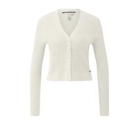 Cardigan cÃŽtelÃ© et ajustÃ© femme QS Blanc M